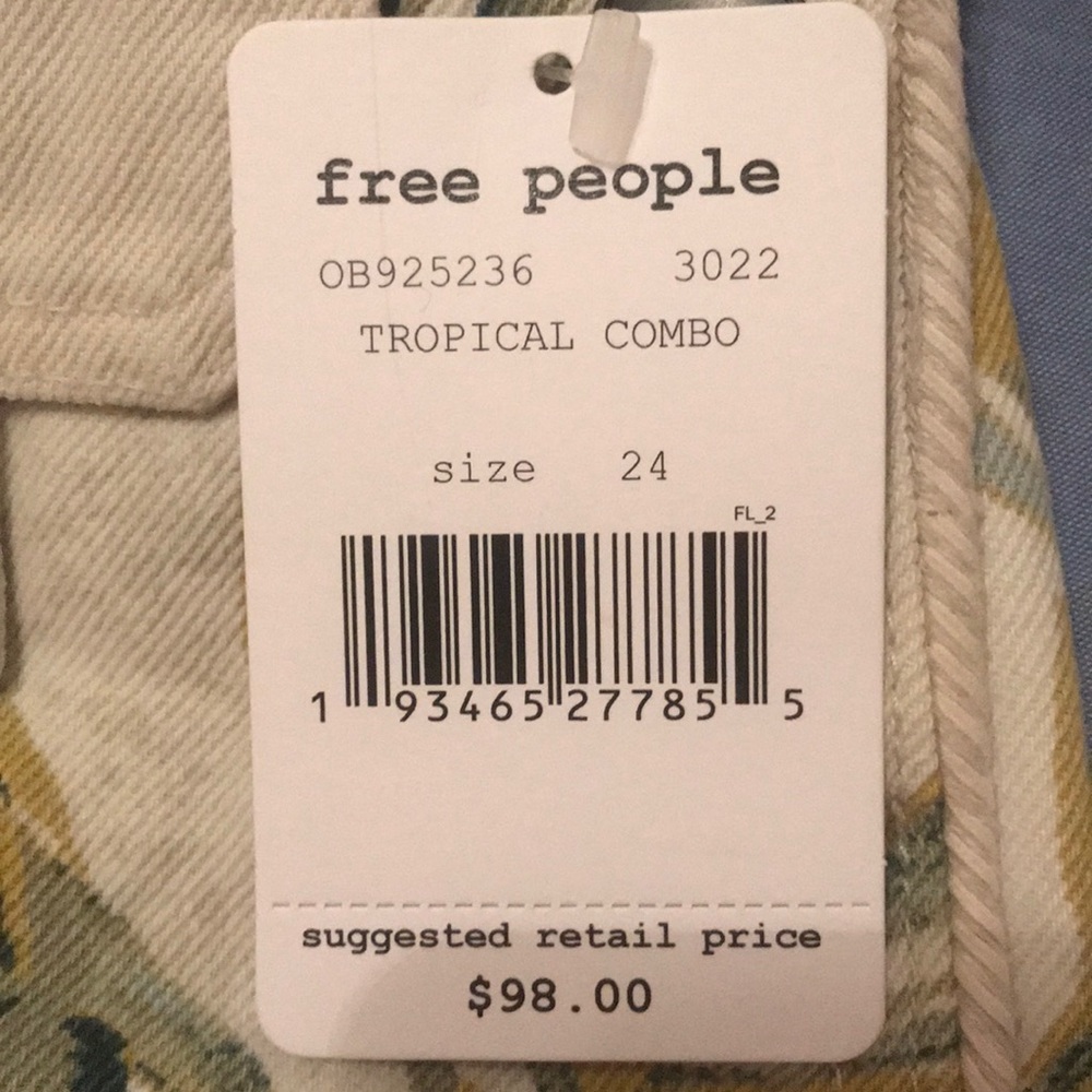 NWT Free People Tropical Shorts - Picture 8 of 12